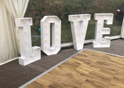 Wedding Letters - Wedding Catering Cornwall